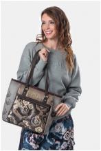 geräumige Shoppertasche Anekke Real Manifesto Nieten Metallic
