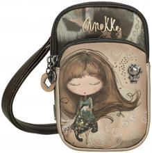 Smartphonetasche Crossbody Anekke Real Glitzer taupe