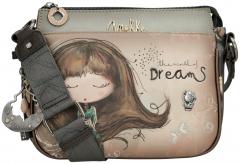Crossovertasche bestickt Anekke Real Glitzer beige Träume