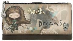 Anekke Real Geldtasche Glitzer beige taupe flexibel
