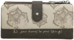 Anekke Real Geldtasche Glitzer beige taupe flexibel