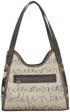 Beuteltasche Anekke Real Comicprint beige metallic Glitzer