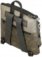 femininer Backpack Anekke blau Nieten Stickereien Print Real beige