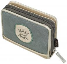 klappbare Geldtasche Anekke beige Glitzersteine Real herbstlich