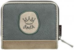 klappbare Geldtasche Anekke beige Glitzersteine Real herbstlich