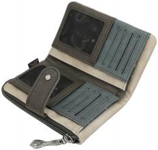 Anekke Real Wallet flexibel Glitzer beige taupe