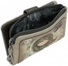 Anekke Real Wallet flexibel Glitzer beige taupe