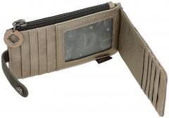 Kartenetui Anekke Real Glitzersteine beige taupe Ziernieten