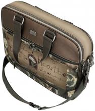 Anekke Businesstasche Damen Real herbstlich Erdtöne funkelnd Metallic