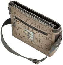 Anekke Schultertasche mit Druck Kollektion Real Beige