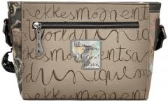 Anekke Schultertasche mit Druck Kollektion Real Beige