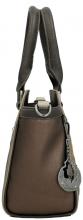 Kurzgrifftasche Anekke Real Manifesto beige metallic Stickerei