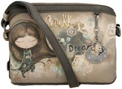 Anekke Crossbody Bag Real beige taupe Stickerei Glitzer