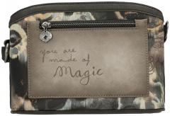Anekke Crossbody Bag Real beige taupe Stickerei Glitzer