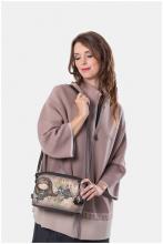 Anekke Crossbody Bag Real beige taupe Stickerei Glitzer