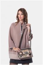 Anekke Crossbody Bag Real beige taupe Stickerei Glitzer
