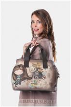 Kurzgrifftasche mit Schultergurt Anekke REAL Beige