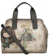 Kurzgrifftasche mit Schultergurt Anekke REAL Beige
