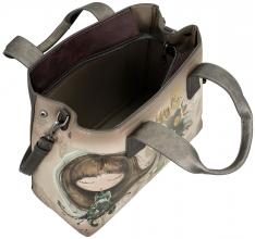 Kurzgrifftasche mit Schultergurt Anekke REAL Beige