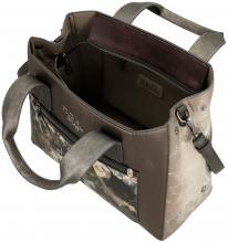 Kurzgrifftasche mit Schultergurt Anekke REAL Beige