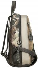 Statementrucksack beige taupte bestickt Anekke Real Manifesto