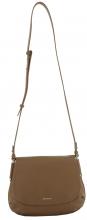 Überschlagtasche Coccinelle Rebekka Suede Warm Taupe Veloursleder