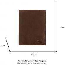 Camel Active Hochformatböse Leder Cognac RFID Schutz