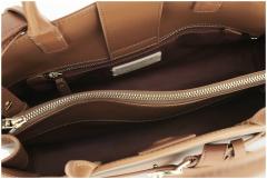 elegante Kurzgrifftasche cognacbraun Coccinelle Sabine Medium
