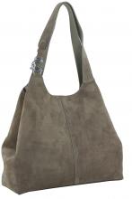 Coccinelle C-Easy Brunette dunkelbraune Tote Bag Veloursleder Etui