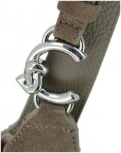 Coccinelle C-Easy Brunette dunkelbraune Tote Bag Veloursleder Etui