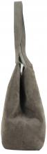 Coccinelle C-Easy Brunette dunkelbraune Tote Bag Veloursleder Etui