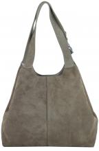 Coccinelle C-Easy Brunette dunkelbraune Tote Bag Veloursleder Etui