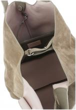 Coccinelle C-Easy Brunette dunkelbraune Tote Bag Veloursleder Etui