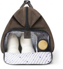 Cabaia Reisetasche Soyo Canvas braun Schuhfach Fronttasche