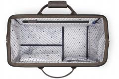 Cabaia Reisetasche Soyo Canvas braun Schuhfach Fronttasche