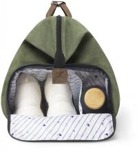 Wochenendtasche recycelt Cabaia Duffle grün Nicosia gewachst Canvas