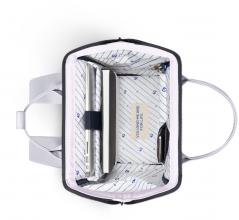 Cabaia schimmernder Tagesrucksack silver Adventurer Medium Rennes