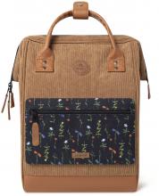 Freizeitrucksack braun Cabaia samtig Cord Dubai Camel Medium 