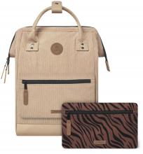 Cordrucksack beige Cabaia weich Pouch Adventurer Medium Luxor