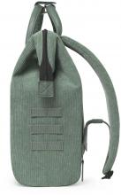 Cabaia Niagara grüner Cordsamt Tagesrucksack samtig Wechselpouch Medium