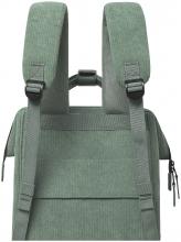 Cabaia Niagara grüner Cordsamt Tagesrucksack samtig Wechselpouch Medium