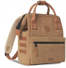 Wanderrucksack Small Cabaia braun Cordsamt Adventurer Fronttasche Dubai