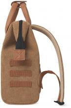 Wanderrucksack Small Cabaia braun Cordsamt Adventurer Fronttasche Dubai