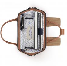 Wanderrucksack Small Cabaia braun Cordsamt Adventurer Fronttasche Dubai