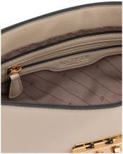 L.Credi Überschlagtasche Onelia Creme Knopfverschluss