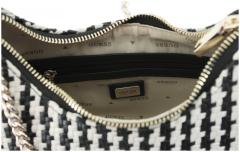 kleine Handtasche Knotendetail Kettenhenkel Guess Mirema Black Multi