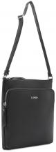 L.Credi Schultertasche Olla klassisch Schwarz vegan