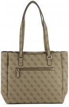 Guess Shopper Katya Coal Logo schwarz grau Multi Comp Tote