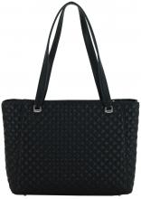 Stepptasche warmweiß Guess Everlee Off White Metallkette Glitzer