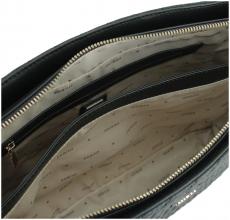 Stepptasche warmweiß Guess Everlee Off White Metallkette Glitzer